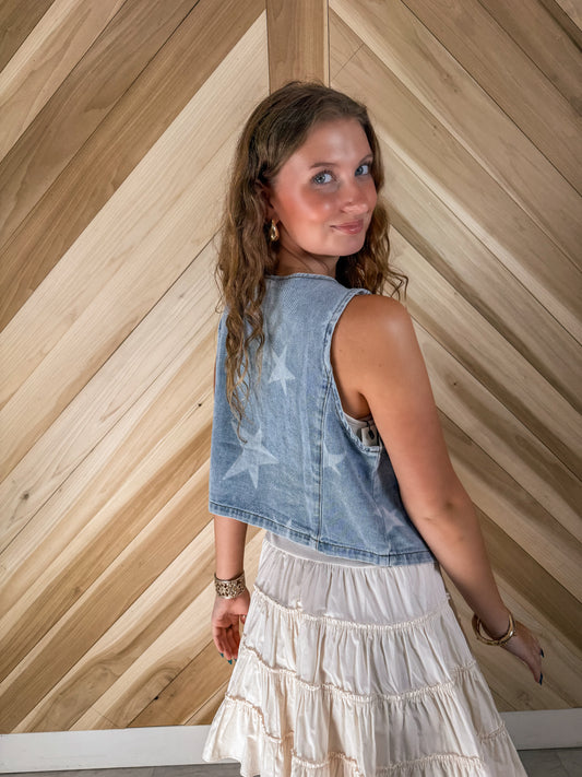 Star Denim Vest