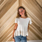 Flutter Sleeve Top