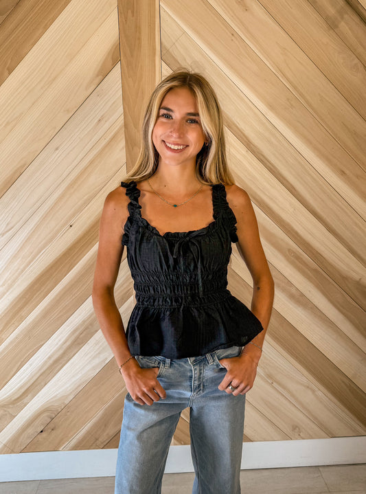 Shirred Waist Tank