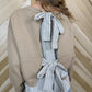 Latte Sweater with Back Bow