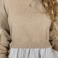 Latte Sweater with Back Bow