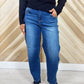 Mid Rise Ankle Barrel Jeans