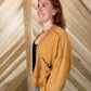 Mineral Wash Balloon Sleeve Cardigan