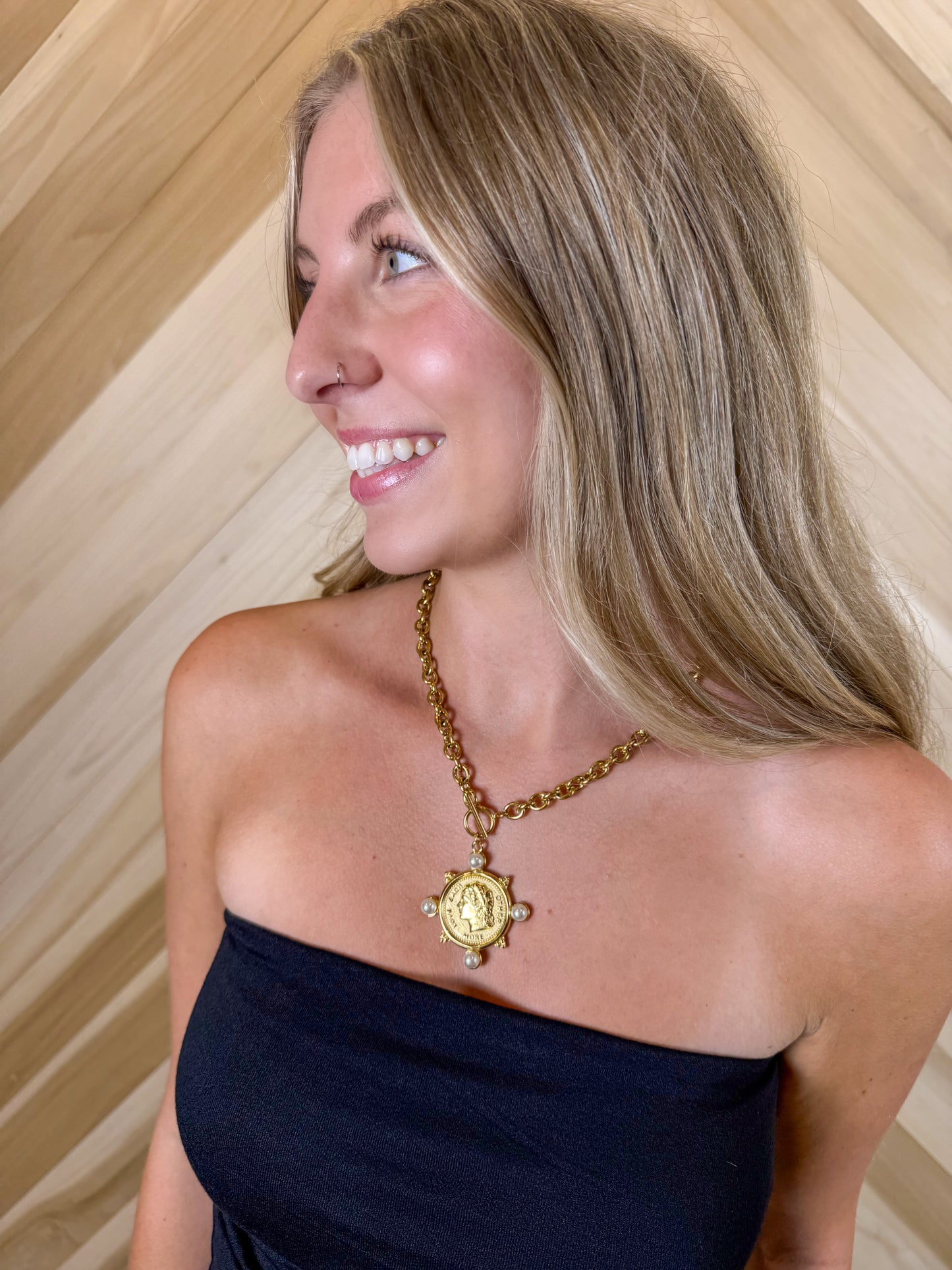 Pearl Coin Necklace