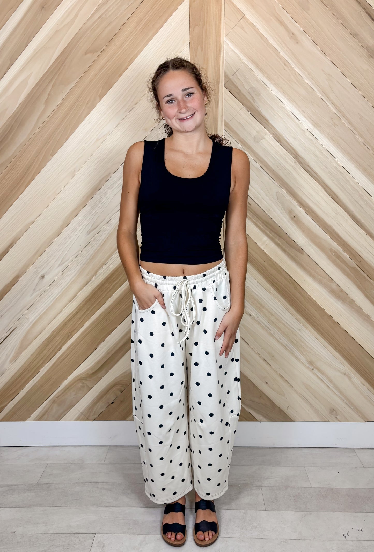 Polka Dot Scuba Barrel Lounge Pants
