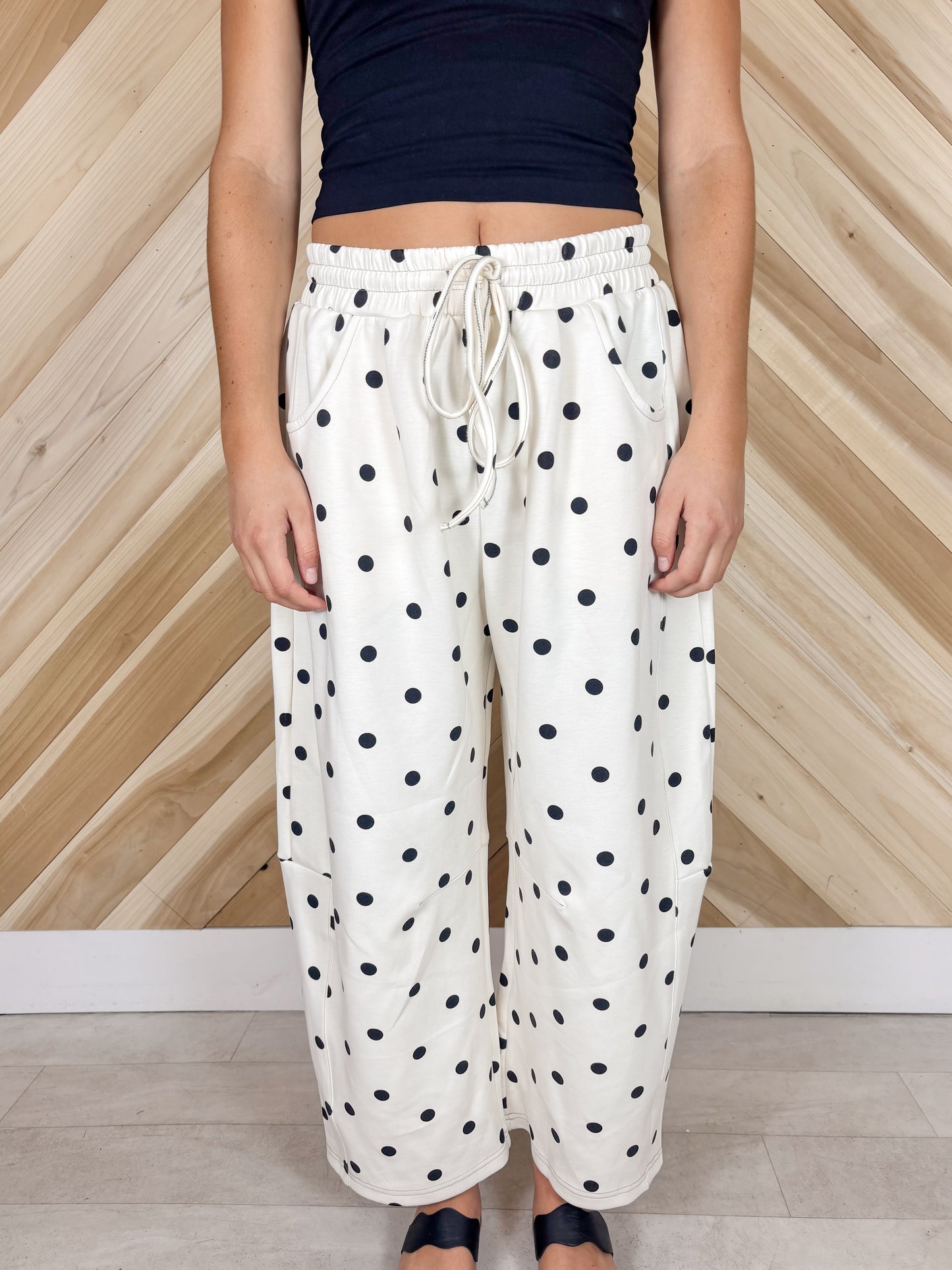 Polka Dot Scuba Barrel Lounge Pants