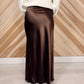 Satin Slip Maxi Skirt