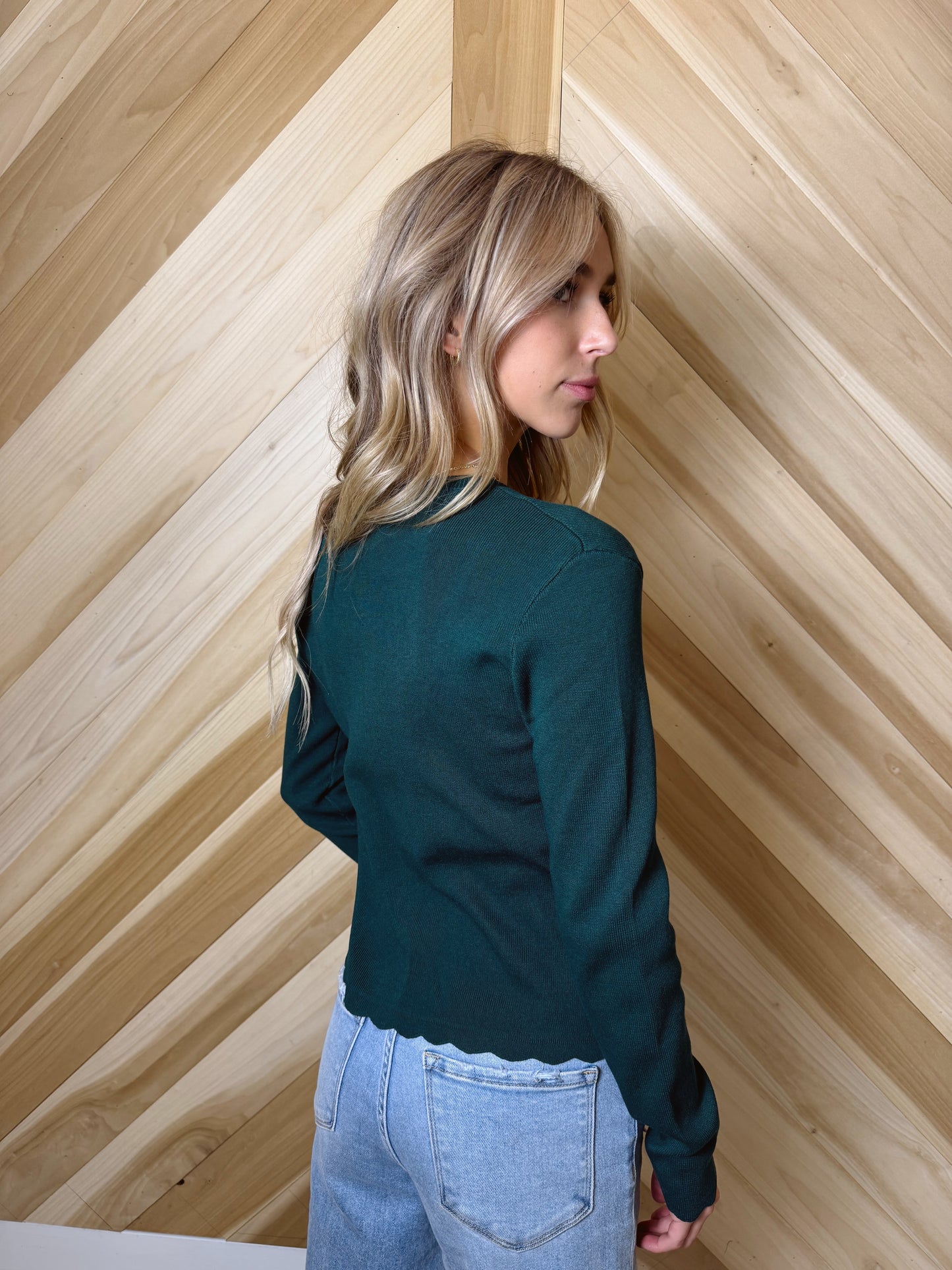 Scalloped Cardigan
