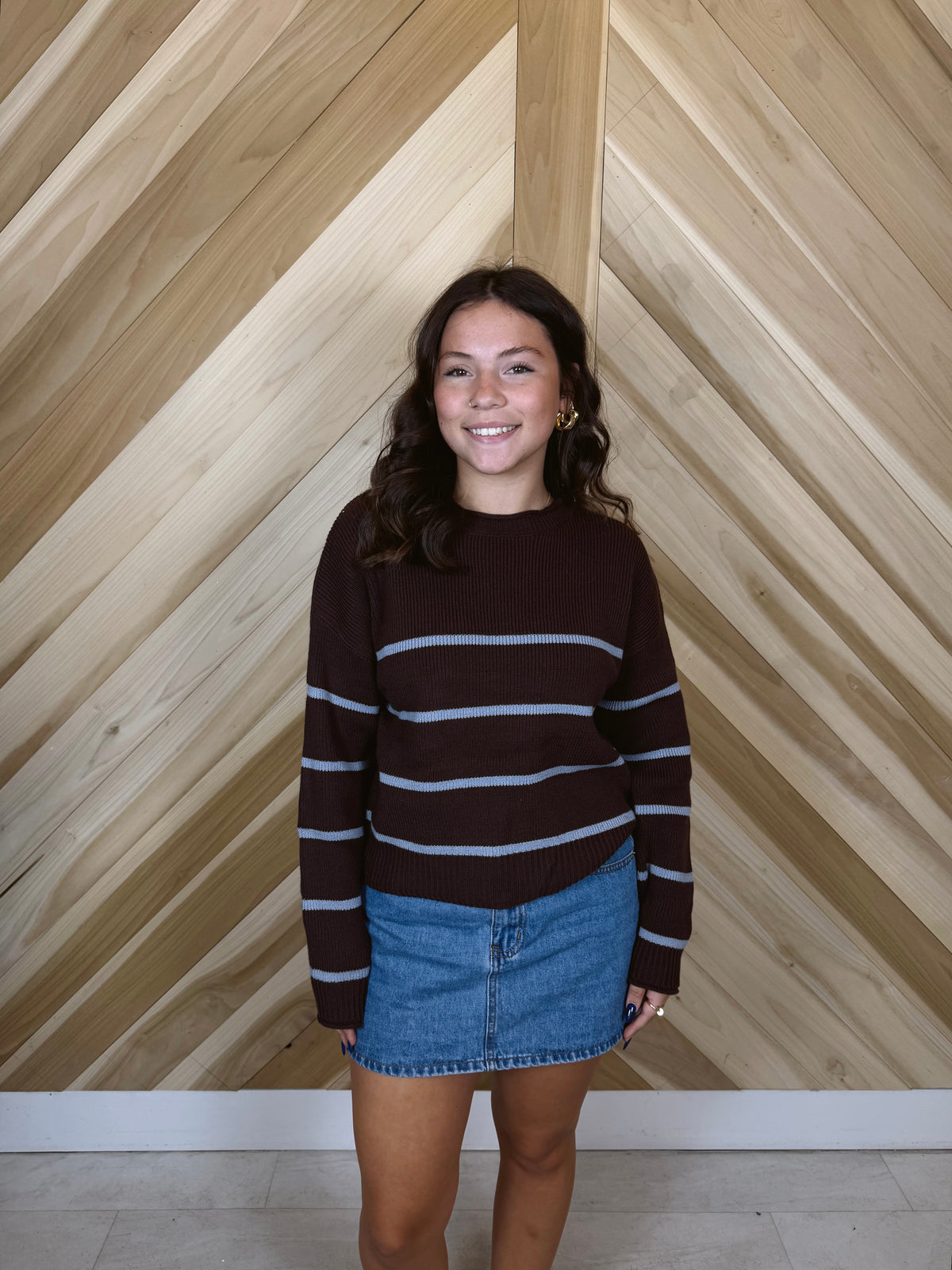 Stripe Crewneck Sweater