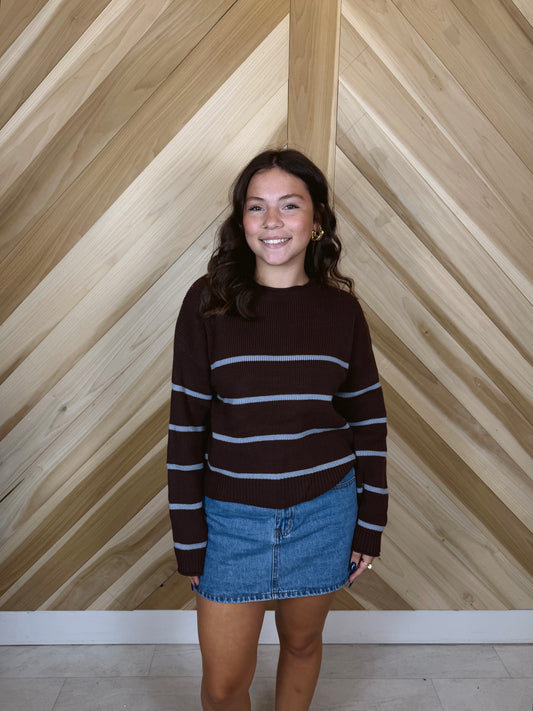 Stripe Crewneck Sweater