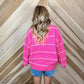 Stripe Drop Shoulder Sweater