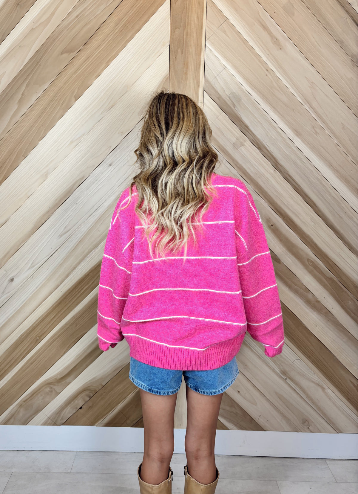 Stripe Drop Shoulder Sweater