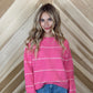 Stripe Drop Shoulder Sweater