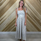 Stripe Tie Strap Maxi