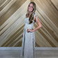 Stripe Tie Strap Maxi