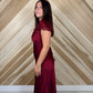 The Burgundy Belle Dress