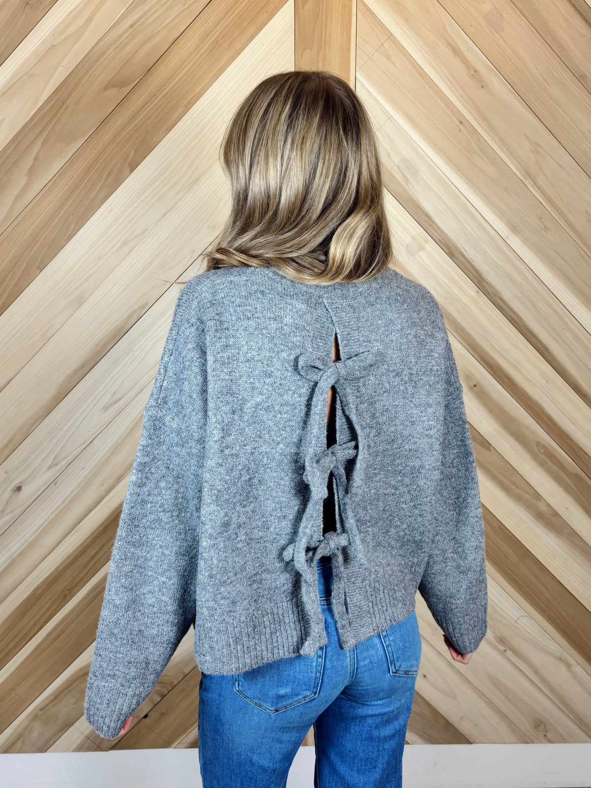 Tie Back Sweater