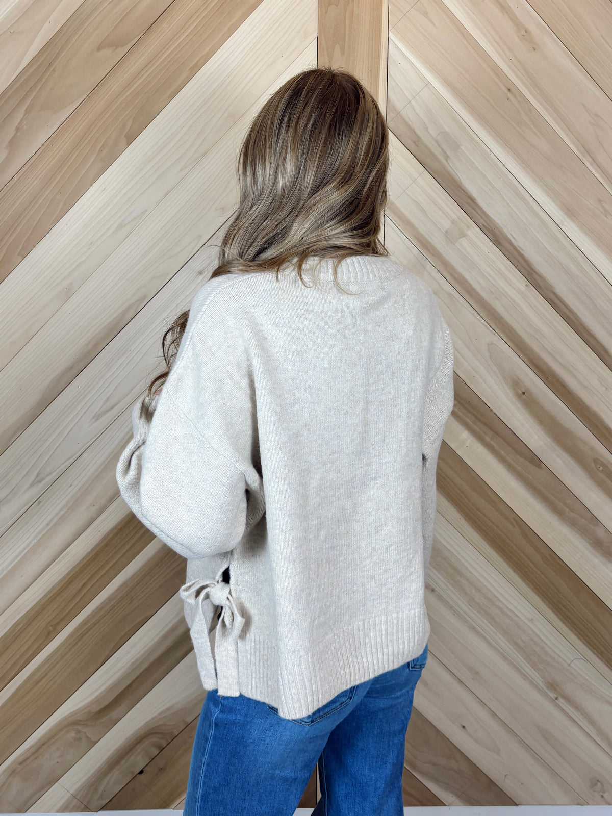 Tie Hem Sweater