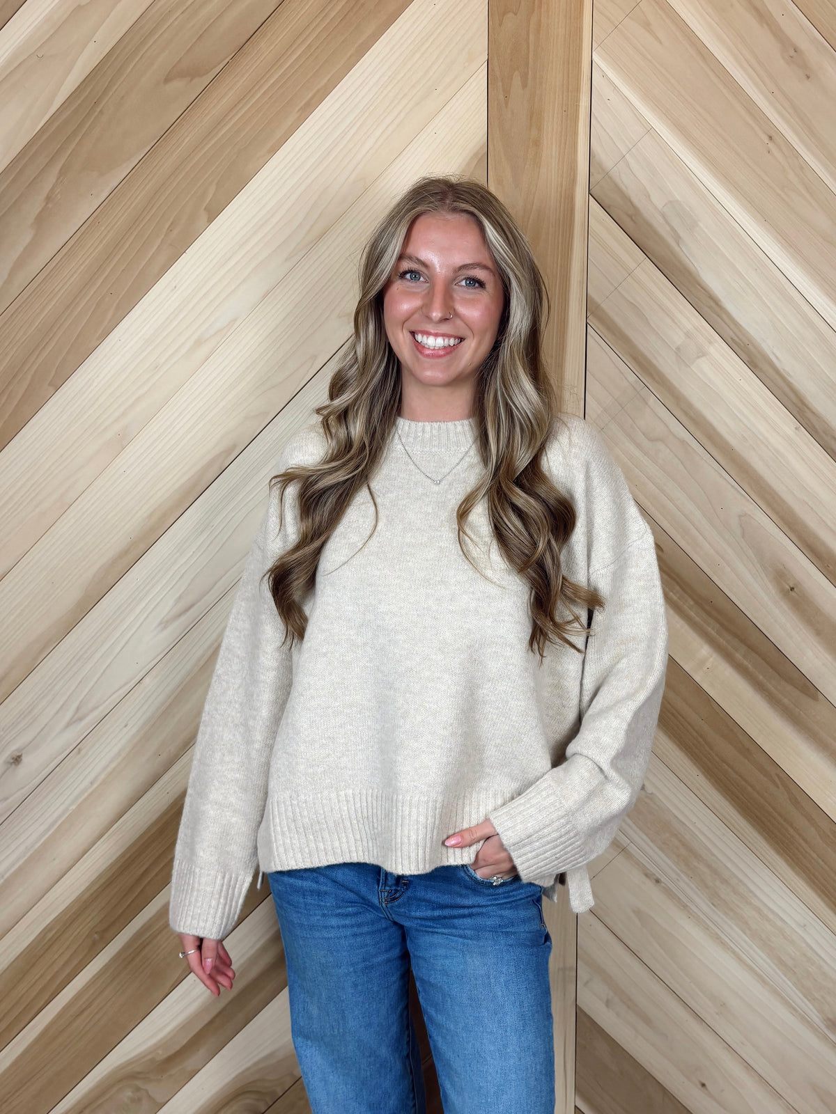 Tie Hem Sweater