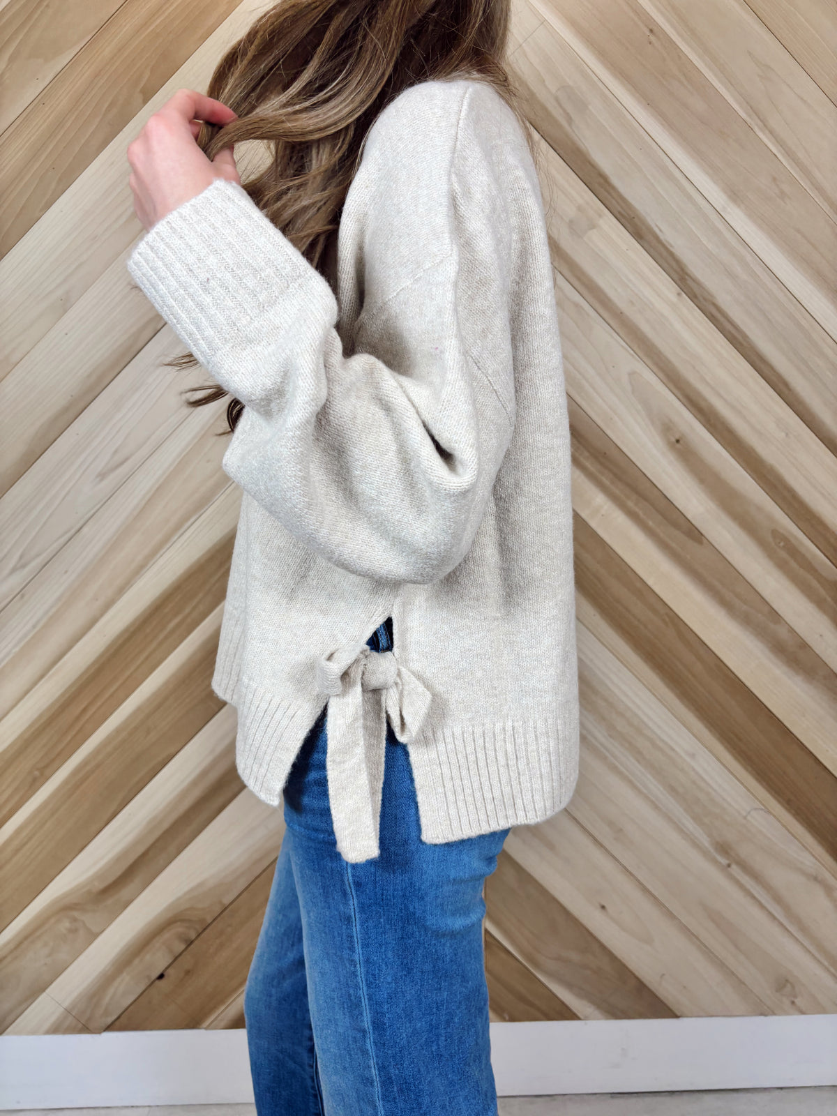 Tie Hem Sweater