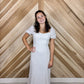 White Polka Dot Maxi Dress