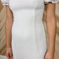 White Polka Dot Maxi Dress