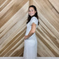 White Polka Dot Maxi Dress