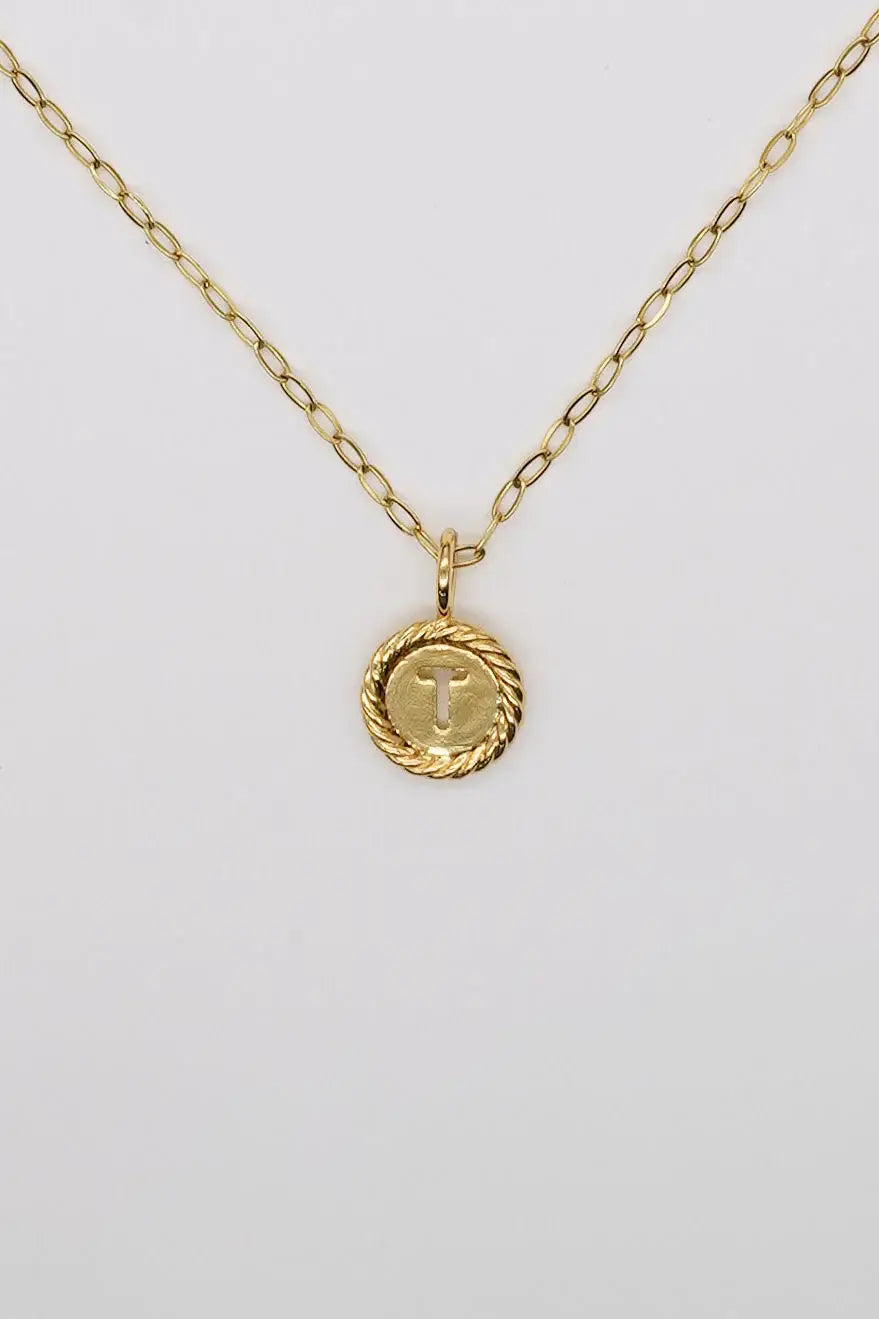 Waterproof Sealed with Love Initial Necklace
