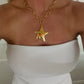 Chunky Gold Star Necklace