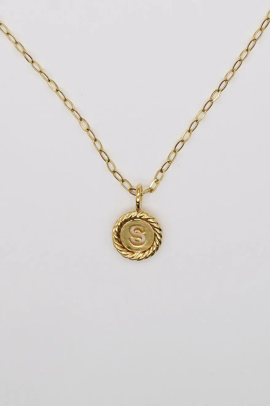 Waterproof Sealed with Love Initial Necklace