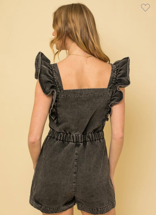 Ruffle Denim  (2 Colors)