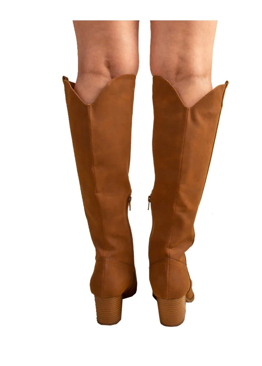 Chestnut Knee High Boots