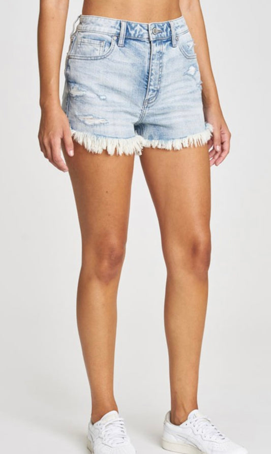 Lulu High Rise Cut Off Shorts