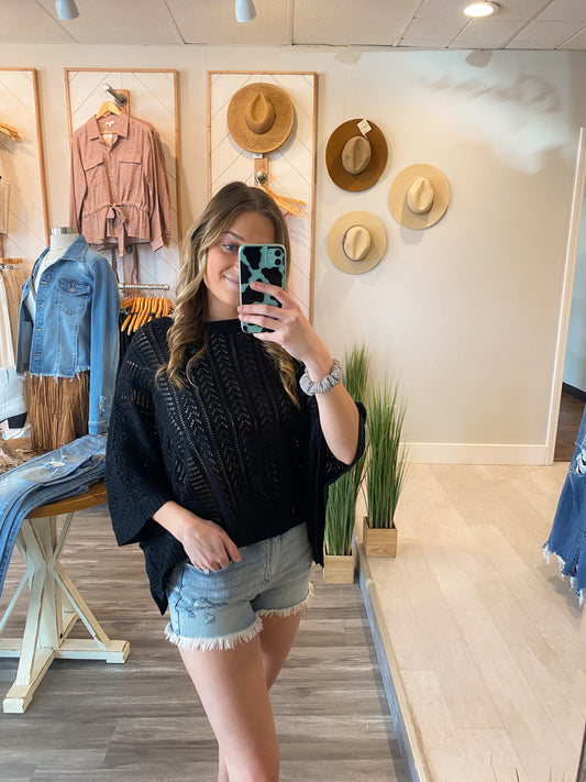 Wide Neck Lightweight Sweater (2 Colors)